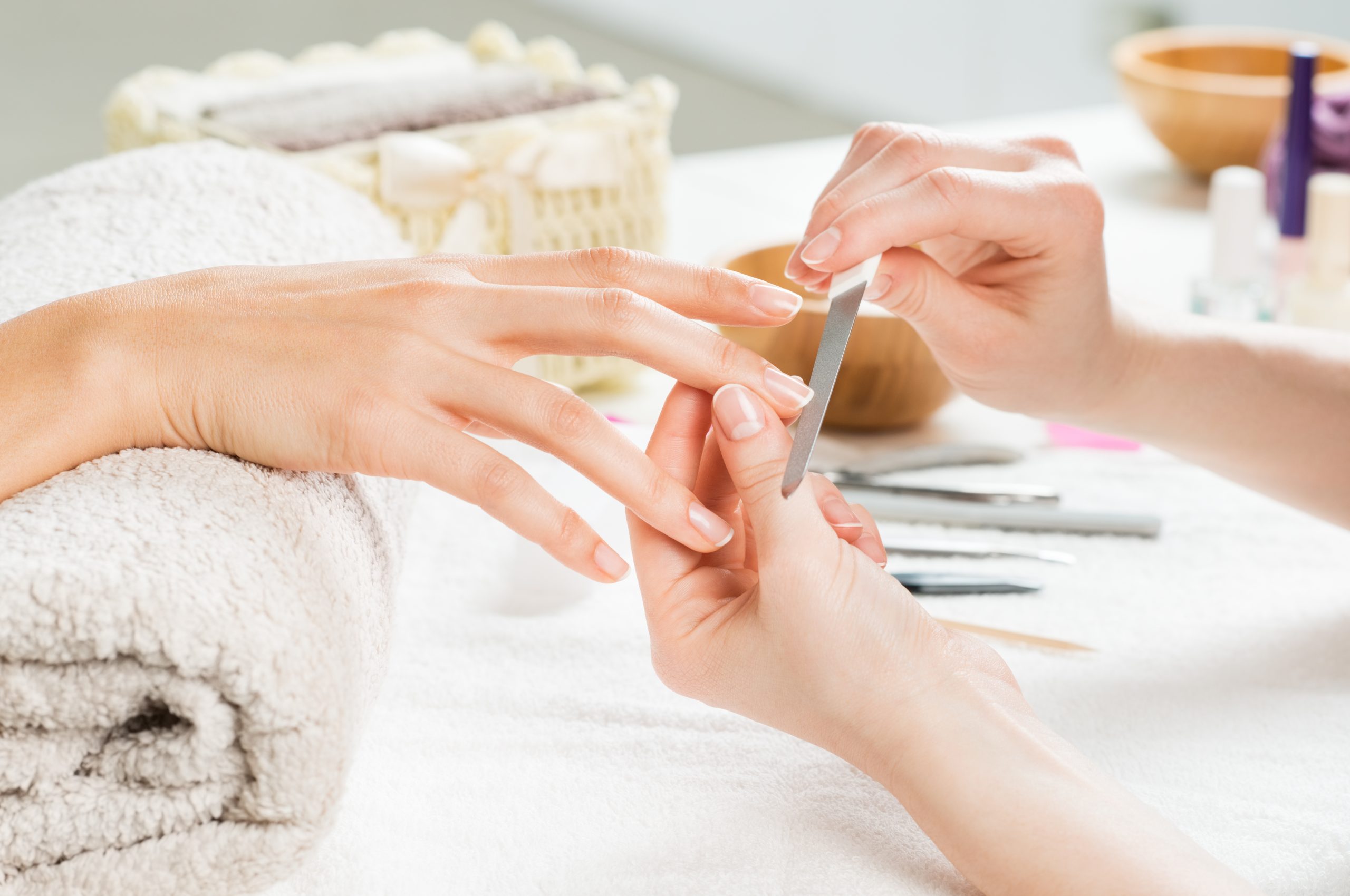 Luxury nail spa detail